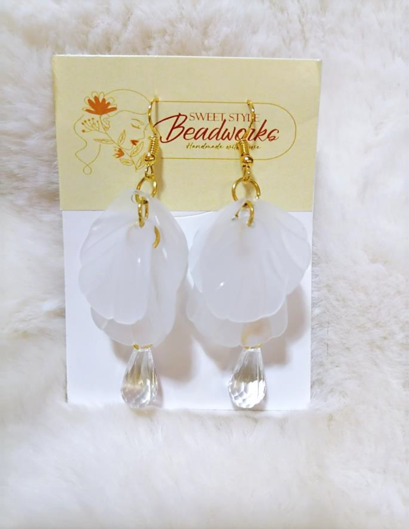 Bridal Drop Earrings Teardrop