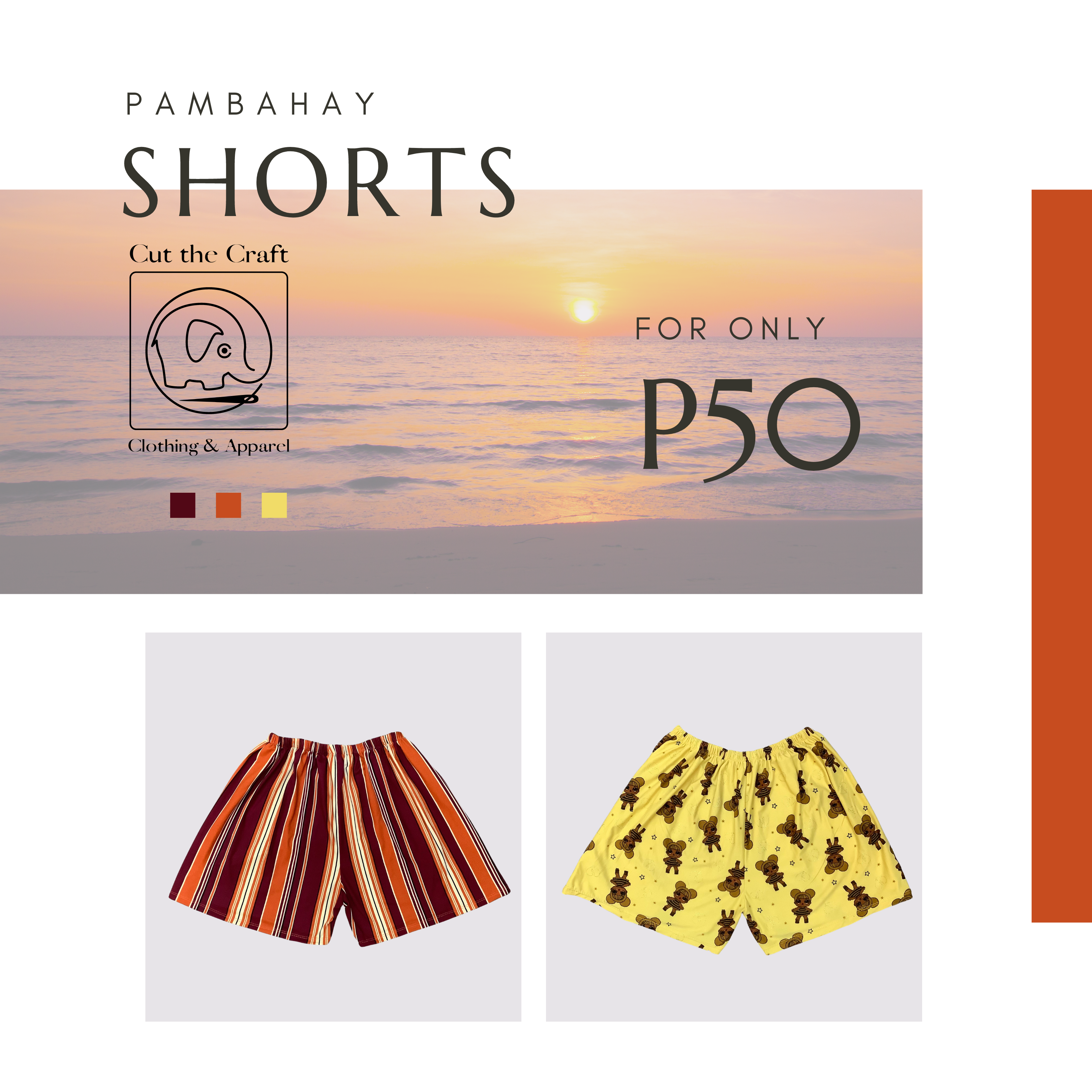 Pambahay Shorts – Cut the Craft