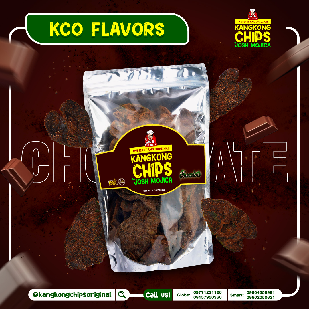 Kangkong Chips by Josh Mojica – Crispy Kangkong Chips – Chocolate Flavor