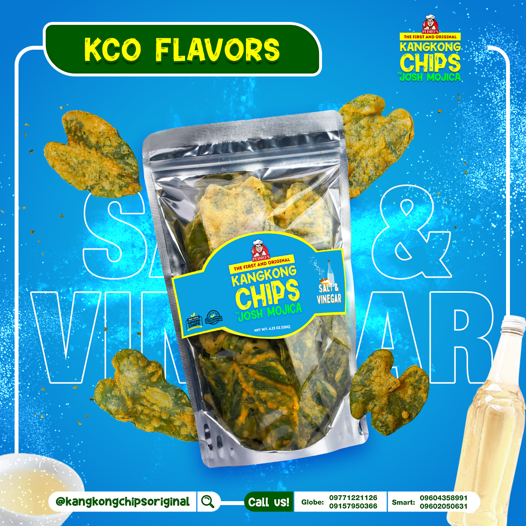 Kangkong Chips by Josh Mojica – Crispy Kangkong Chips – Salt and Vinegar Flavor