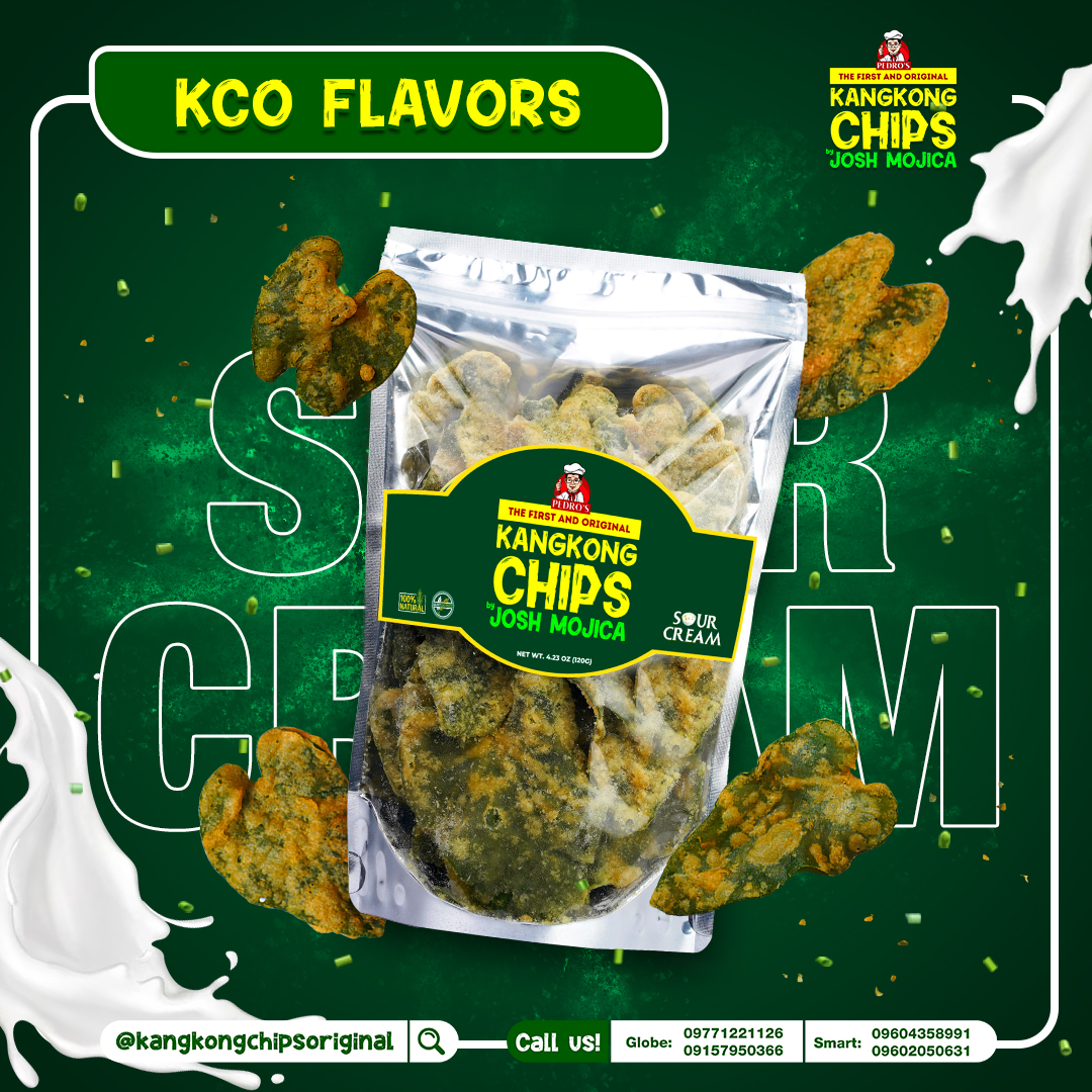 Kangkong Chips by Josh Mojica – Crispy Kangkong Chips – Sour Cream Flavor