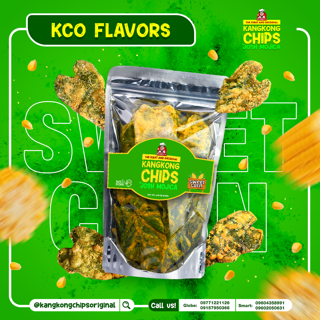 Kangkong Chips by Josh Mojica – Crispy Kangkong Chips – Sweet Corn Flavor