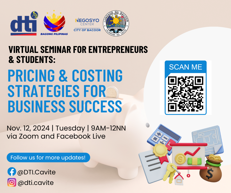 Virtual Seminar for Entrepreneurs & Students – Pricing & Costing Strategies for Business Success